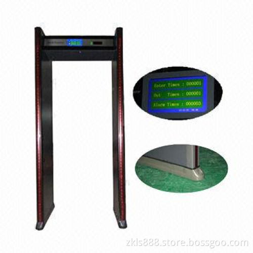 Walk-through Metal Detectors with 7-inch TFT LCD, Strong Anti-interference